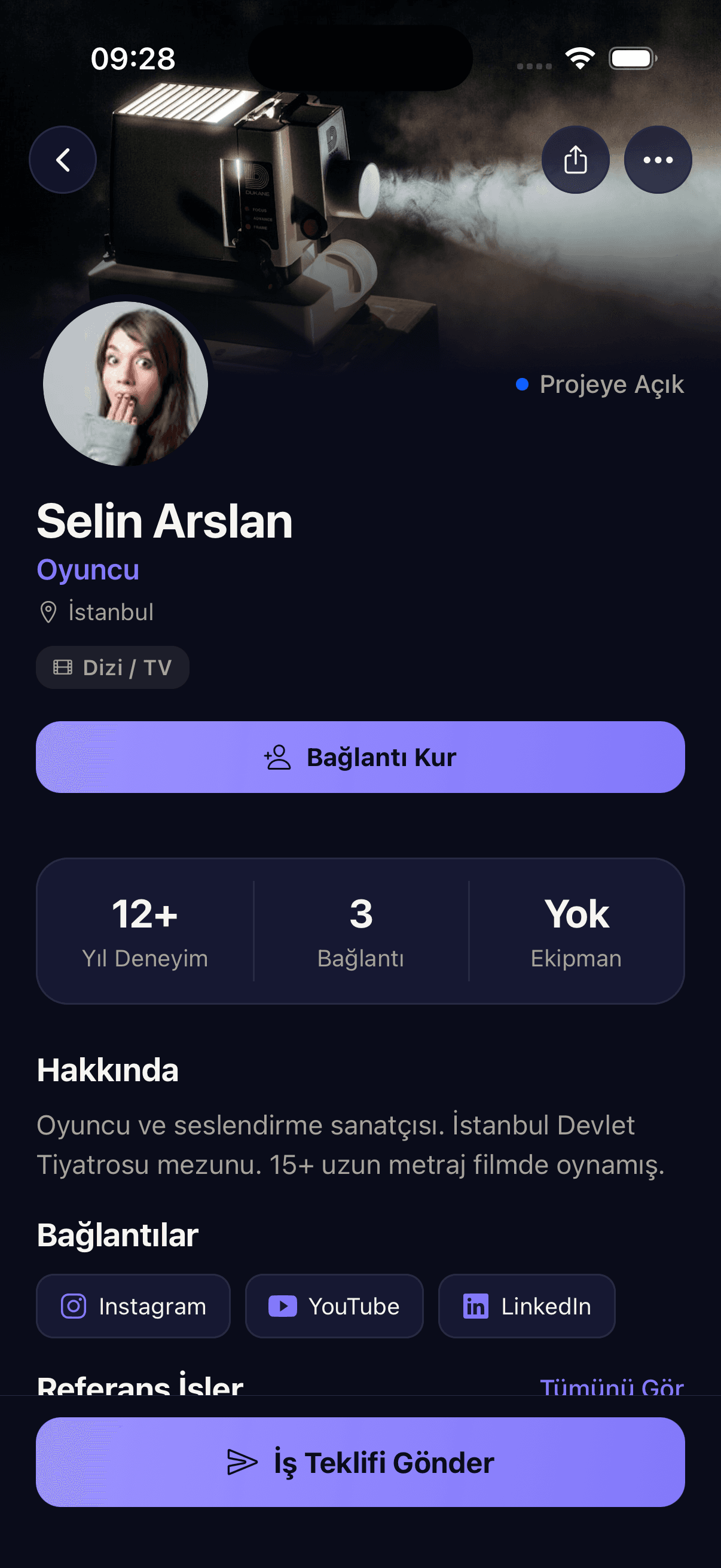 OnSet uygulama ekranı